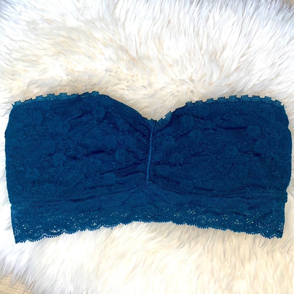 Garage Teal Lace Bandeau